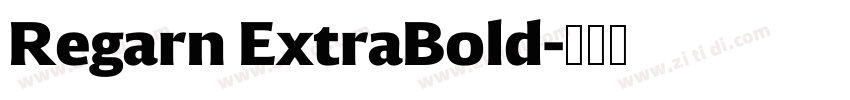 Regarn ExtraBold字体转换